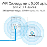 NETGEAR Orbi Tri-band Whole Home Mesh WiFi System with 3Gbps Speed (RBK50) – Router & Extender Replacement Covers Up to 5,000 sq. ft., 2-Pack Includes 1 Router & 1 Satellite White