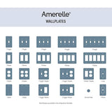 Amerelle 77DBN Metro Line Wallplate, 1 Duplex Outlet, Cast Metal, Brushed Nickel, 1-Pack, Double Toggle