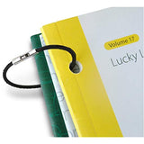 Lucky Line 5" Flex-O-Loc Cable Key Ring, Galvanized Steel, Corrosion-Resistant, 1 Per Pack, Colors Vary (71101), Blue 1 Piece