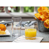 Elegant Plastic Drinking Glasses Set of 12 - Attractive Clear Acrylic Tumblers - Unbreakable Drinkware Set Ideal for Indoor and Outdoor - Kid Friendly…