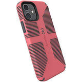 Speck Products CandyShell Pro Grip iPhone 12, iPhone 12 Pro Case, Raspberry Kiss Red/Slate Grey (137602-9240)