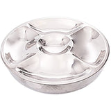 Classic Double Wall Serving Bowl - Stainless Steel 2 Piece Party Bowl and Serving Tray - Great for Salads, Fruit, Snacks, Chips and dips, Vegetables - Hot and Cold