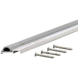M-D Building Products 8243 M-D 0 Low Mini Heavy Duty Threshold with Replaceable Vinyl Insert, 36 in L X 1-3/8 in W, x 1-3/8" W x 7/16" H, Aluminum
