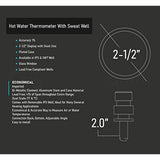 RAVEN R1517-NL in Line Thermometer with Sweat Well RAVEN # LFRAVWHTC