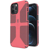 Speck Products CandyShell Pro Grip iPhone 12 Pro Max Case, Raspberry Kiss Red/Slate Grey (137609-9240)