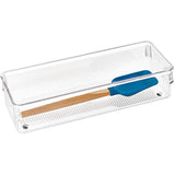 iDesign Linus BPA-Free Plastic Drawer Organizer - 3.25" x 9.75" x 2.25", Clear
