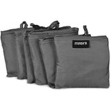 Ripstop Reusable Grocery Shopping Bag - Replace Paper and Plastic Bags with Large, Strong Eco Friendly Bags. Turns into a Carrying Pouch when Folded into Its Own Pocket. (GREY | 6-PACK)