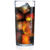 Elegant Drinking Glasses, 8 Highball Glasses (16oz) and 8 Rocks Glass (12oz), Set of 16 Durable Glass Cups — Lead-Free Clear Glassware Set