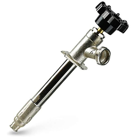 Midline Valve 6208G-OM Anti-Siphon Sillcock Frost Free Outdoor Faucet 1/2 in. PEX A x 3/4 in. Hose Bib, 8 in. Long, Chrome
