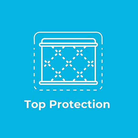 Linenspa Premium Smooth Waterproof Mattress Protector, Queen, White & Premium Smooth Waterproof Mattress Protector-Vinyl Free Waterproof Mattress Cover, King, White