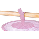 5 Tier Storage Organizer - 12" X 59" - Hang in Your Children’s Room or Closet for a Fun Way to Organize Kids Toys or Store Gloves, Shawls, Hats and Mittens. Attaches Easily to Any Rod. (Pink)