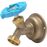 SharkBite 1/2 x 3/4 Inch MHT 45 Degree Hose Bibb, Multi Turn, Push To Connect Brass Plumbing Fitting, PEX Pipe, Copper, CPVC, PE-RT, HDPE, 24632LF