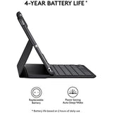 Logitech iPad Slim Folio: Case with Wireless Keyboard with Bluetooth (Black) - iPad 5th generation (2018 release)
