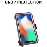 OtterBox DEFENDER SERIES SCREENLESS EDITION Case for iPhone Xs & iPhone X - Retail Packaging - BIG SUR (PALE BEIGE/CORSAIR)