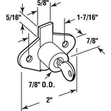 Prime-Line U 9947 Drawer and Cabinet Lock, 7/8 inch Outside Diameter, Diecast, Plated