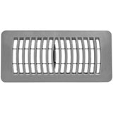 Imperial RG1429 Louvered Plastic Floor Register, 4x10 Inch, Grey