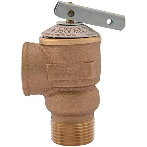 Cash Acme 16372-0150 Residential Temperature and Pressure Relief Valve NCLX-8, 3/4 Inch