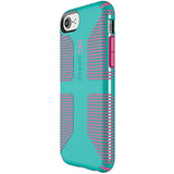 Speck Products CandyShell Grip iPhone SE 2020 Case Fits iPhone 8/7/6S/6 - Caribbean Blue/Bubblegum Pink