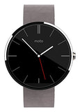 Motorola Moto 360 - Stone Grey Leather Smart Watch