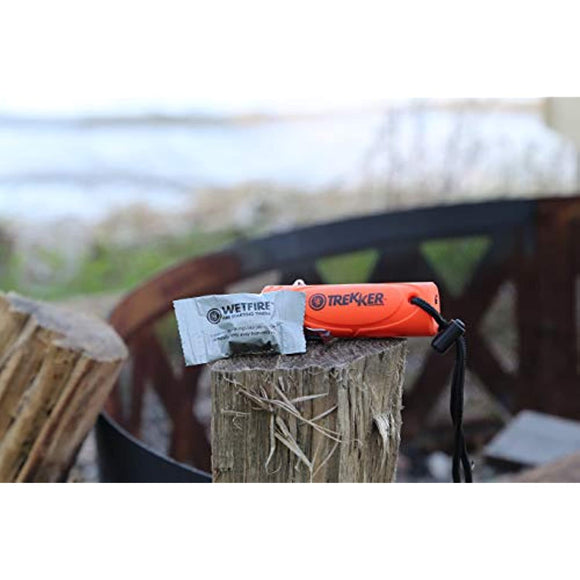UST Trekker Stormproof Lighter with Lightweight, Rugged Construction, Turbo Flame and Fuel Level Window for Camping, Backpacking, Hiking and Outdoor Survival
