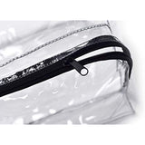 Clear Lunch Bag - Durable PVC Plastic See Through Lunch Bag with Adjustable Shoulder Strap Handle for Prison Correctional Officers, Work, School, Stadium Approved, Freezer Proof and Lead Free (Medium)
