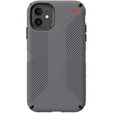 Speck Products Presidio2 Grip Case, Compatible with iPhone 11, Graphite Grey/Cathedral Grey/Black/Blood Red