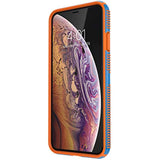 Speck Products iPhone Xs Max Case, CandyShell Grip, Skydive Blue/Pumpkin Orange