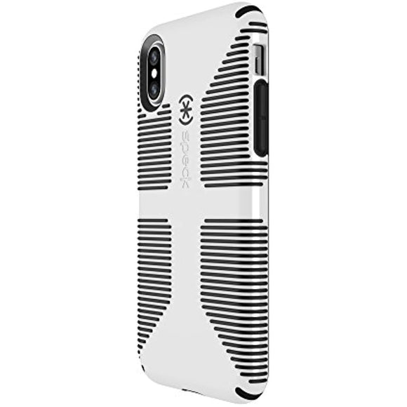 Speck Products CandyShell Grip Cell Phone Case for iPhone XS/iPhone X - White/Black