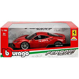Ferrari Burago 1/18 Scale Diecast - 18-16008 488 GTB Rosso red