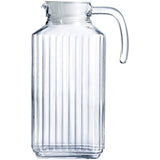 Luminarc Quadro 1.7-Liter (57.5 Ounce) Pitcher, Glass, 1, Clear