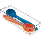iDesign Linus BPA-Free Plastic Drawer Organizer - 3.25" x 9.75" x 2.25", Clear