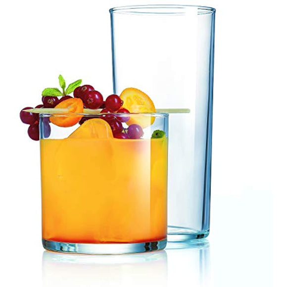 Luminarc, Clear Rika 16-Piece Assorted Glassware Set, 15.5 oz./11.5-oz