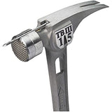 15 Oz. Tibone Hammer, Replaceable Milled Steel Face, Curved Handle