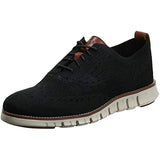 Cole Haan Men's Zerogrand Stitchlite Wingtip Oxford, Black/Ivory, 10.5 Medium US