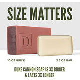 Duke Cannon Cannon Supply Co. Big American Bourbon Soap, 10oz - Superior Grade Men's Soap with Oak Barrel Scent, Made With Buffalo Trace