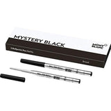 Montblanc Ballpoint Pen Refills (B) Mystery Black 116191 – Refill Cartridges with a Broad Tip for Montblanc Ball Pens – 2 x Black Ballpoint Refills