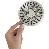 Waterpik TRS-529E Power Spray Shower Head 5-Modes 1.8 GPM, Brushed Nickel