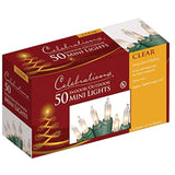 Celebrations 4050-71 Mini Light Set, 50 Clear Lights