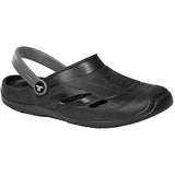 Telic Unisex Dream Clog - Slip-Resistant Comfort Sandal, Midnight Black/Gray, 13 Women/12 Men