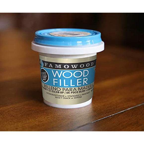 FamoWood 40022126 Latex Wood Filler - Pint, Natural