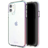ZAGG Gear4 Crystal Palace Iridescent Compatible with iPhone 12 Mini, Advanced Impact Protection with Integrated D3O Technology, Anti-Yellowing, Phone Cover – Iridescent, 702006032