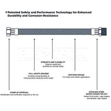 Flextron FTWC-B34-18B 18" Long Braided Connector for Water Heater with 3/4" FIP nad 3/4" MIP Ends, Stainless Steel