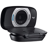 logitech HD Laptop Webcam C615 with Fold-and-Go Design, 360-Degree Swivel, 1080p