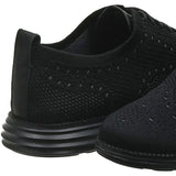 Cole Haan Men's Original Grand Knit Wing TIP II Sneaker, BLACK/BLACK, 12 M US