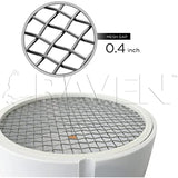 PVC Termination Cap Mesh Screen Vent Cover, Furnace & Roof Vent Cap, Stainless Steel Wire Round Exhaust Pipe Cover End 6" Inner & 6.62" Outer Diameter