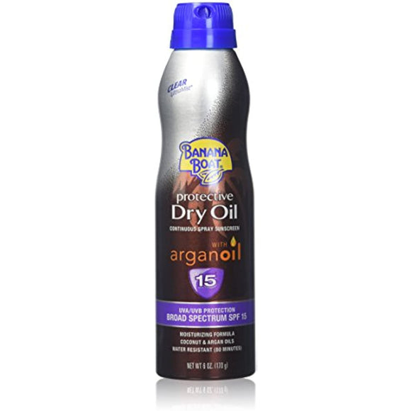 Banana Boat UltraMist Protective Dry Oil Spray SPF 15 Sunscreen 6 Ounce