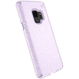 Speck Presidio Clear + Glitter Samsung Galaxy S9 Case, Geode Purple with Gold Glitter/Geode Purple (109511-7062)