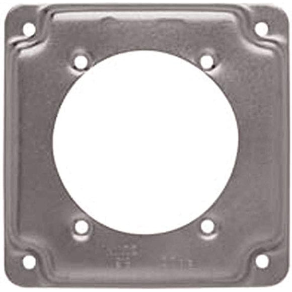Raco 813C 0.5 in. Rise Corner Square Box Cover - 4 in.