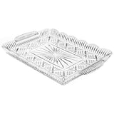 Crystal Rectangular Elegant Serving Tray, For Whiskey Decanter,candle Sticks,vanity set, and Serving