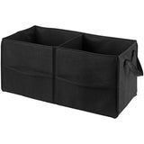 Fold Away Car Trunk Organizer, Black - 22" x 10" x 11" - Non-slip Fastener secures to your trunk and prevents sliding. Prevent items like auto supplies from rolling around or shifting in your trunk.